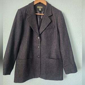 Eddie Bauer wool blend sport jacket blazer coat minimalist contemporary